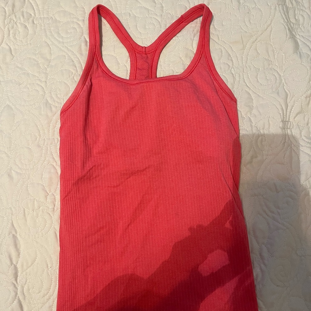 Lululemon Pink Ribbed Tank top